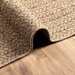 ZNTS Rug 140x200 cm Jute Look Indoor and Outdoor 364832