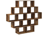 Wall Shelf Old Wood 120 x 20 x 136 cm Engineered Wood 8012162