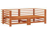 Garden Lounge Set 7 pcs Wax Brown Solid Pine Wood 3418106