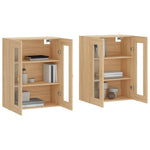 Wall Mounted Cabinets 2 pcs Sonoma Oak Engineered Wood 3197924