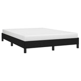 Bed Frame without Mattress Black 135x190 cm Double Double Fabric 349826