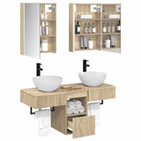 Bathroom Cabinet Set 5 pcs Sonoma Oak 43 x 11.5 x 60.5 cm 3406289