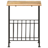 Magazine Rack 40x30x50 cm Solid Mango Wood and Steel 286465