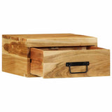 Wall-mounted Bedside Cabinet Solid Wood Acacia 4017454