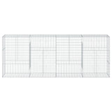 Gabion Basket with Cover 400x50x150 cm Galvanised Iron 3295157