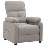 Massage Chair Taupe Fabric 289680