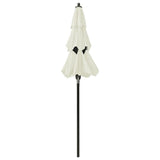 3-Tier Garden Parasol with Aluminium Pole Sand 2 m 313852