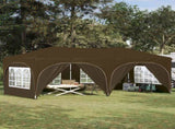 Pop-up Party Tent 575 x 288 x 245 cm Taupe Oxford Fabric 42019905