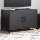TV Cabinet Black 68x39x43.5 cm Steel 846638