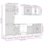 ZNTS 8 Piece Kitchen Cabinet Set Kalmar Sonoma Oak Engineered Wood 3314804