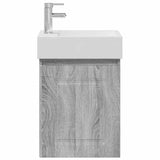 Bathroom Vanity Unit with Tap Grey Sonoma 45.5 x 22.5 x 84 cm 889467