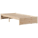 Bed Frame with Headboard without Mattress 75x190 cm Small Single 3305979