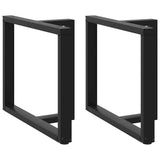 Dining Table Legs T-Shaped 2 pcs Black 90x35x cm Steel 4013064