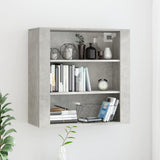 Wall Cabinet Concrete Grey 80x33x80 cm Engineered Wood 816596