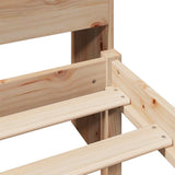 Bookcase Bed without Mattress 75x190cm Solid Wood Pine 3322291