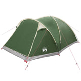 Cabin Tent with Roof Green 6-Person Polyester and Steel 42028583