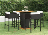 Garden Bar Set Black, Cream white 3095396