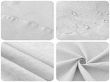 Table Cloth 5 pcs Rectangular White 110 x 140 cm 42040308