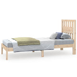 Bed Frame without Mattress Solid Wood Small Single 3103893