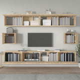 6 Piece TV Cabinet Set Sonoma Oak Engineered Wood 3114368