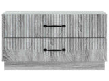 Bedside Cabinet Grey Sonoma 62 x 34.5 x 44.5 cm Engineered Wood 895241
