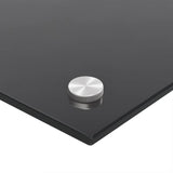 Kitchen Backsplashes 2 pcs Black 80x40 cm Tempered Glass 3315798