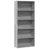 Book Cabinet Grey Sonoma 80x30x189 cm Engineered Wood 3314674