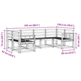 Outdoor Sofa Set 6 pcs Natural Solid Acacia Wood 3366892