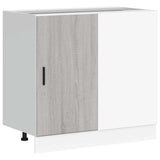 Kitchen Base Cabinet Lyon Grey Sonoma Engineered Wood 854294