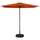 Garden Parasol with Base 270 x 270 cm Polyester Rectangular 42036225