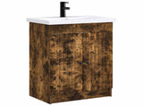 Bathroom Furniture Set Smoked Oak 78.5 x 37.5 x 81 cm 3404199