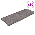 ZNTS Stair Mats Self-adhesive Sisal-Look 30 pcs 65x21x4 cm Grey and Beige 3365884