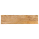 Table Top 180x40x3.8 cm Live Edge Solid Wood Mango 370737