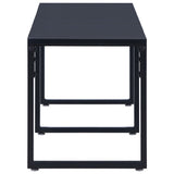 Garden Bench Black PS board 180 cm wide Durable Garden Bench 49493