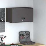 Wall Cabinet for Garage with Gas-lift Door Black 883280