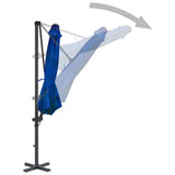 Cantilever Garden Parasol with Aluminium Pole Azure Blue 300 cm 46989