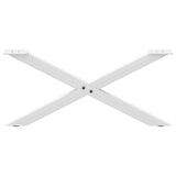 Coffee Table Legs X-Shaped 2 pcs White 70x cm Steel 4012885