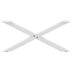 ZNTS Coffee Table Legs X-Shaped 2 pcs White 70x cm Steel 4012885