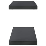 Wall Shelves 2 pcs 100x23.5 cm Black Stainless Steel 30289