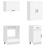 Kitchen Unit LUCCA 8 pcs White Engineered Wood 3438143