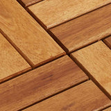 10 pcs Acacia Decking Tiles 30 x 30 cm 41585