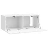 Wall-Mounted TV Cabinet High Gloss White 78.5 x 31 x 30 cm 898549