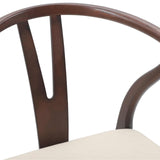 Dining Chair 2 pcs Light Brown and Light Solid Rubber Wood 42020411