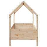 Kids' House Bed Frame without Mattress 90x190 cm Single Pine 850707
