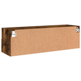 TV Wall Cabinet Smoked Oak 100x30x30 cm Engineered Wood 836890
