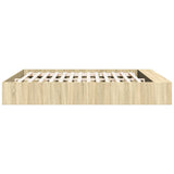 Bed Frame without Mattress Sonoma Oak 200x200 cm 3280540