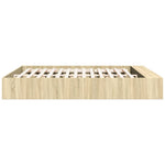 Bed Frame without Mattress Sonoma Oak 200x200 cm 3280540