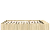Bed Frame without Mattress Sonoma Oak 200x200 cm 3280540