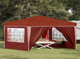 Pop-up Party Tent 288 x 288 x 245 cm Terracotta Oxford Fabric 42019776
