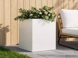 Garden Planter White 50 x 50 x 75 cm Cold-rolled Steel 8005388